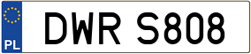 Truck License Plate